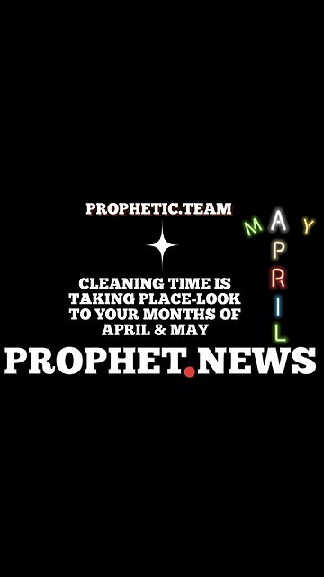 CLEANING TIME IS TAKING PLACE-LOOK TO YOUR MONTHS APRIL & MAY