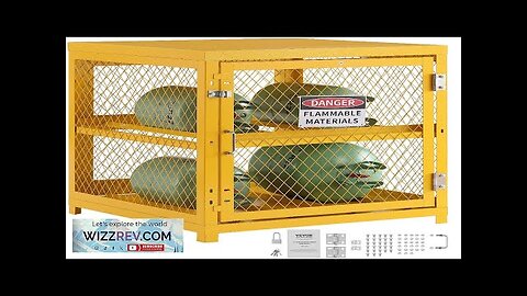 VEVOR Horizontal Cylinder Storage Cabinet 4 x 33 lbs Cylinder Capacity 31.02x30.04x35 Review