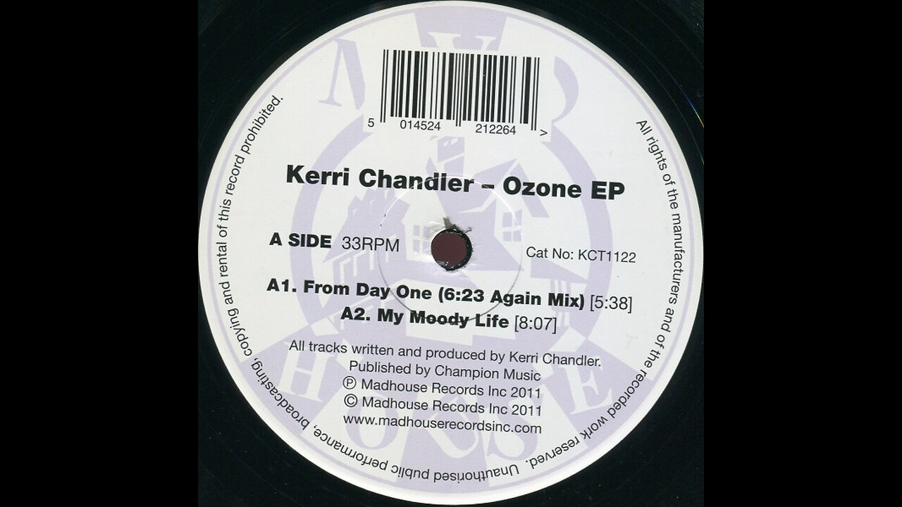 Kerri Chandler: Ozone EP [KCTDL1122] [2011]