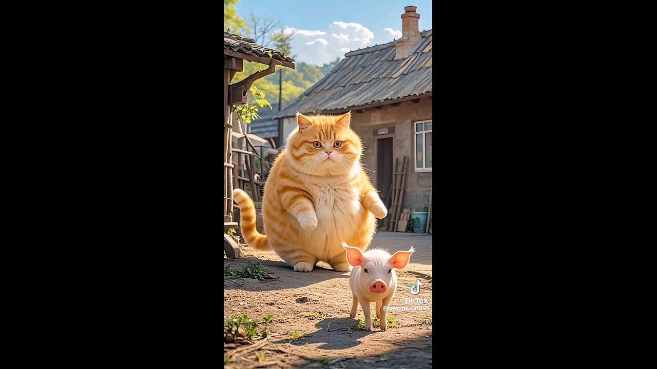 Strong cat #comedy #animal @ cartton