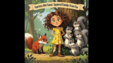 Fearless Girl Saves Squirrel Family From Fox🐿️💖