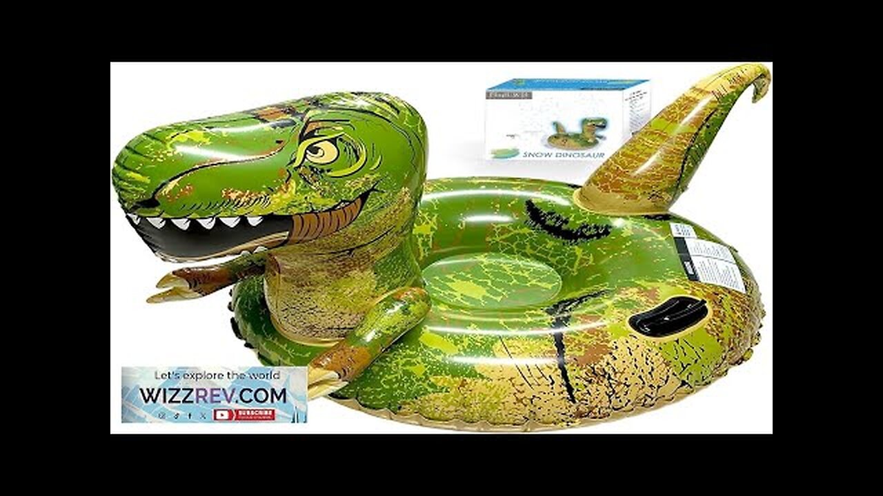 Dinosaur Snow Tube FindUWill 64.9 inch Large Inflatable Snow Sled with Handles Review