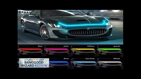 1.8m Daytime Running Lights LED Decorative Strip Car Hood Decorative Light Strip Review