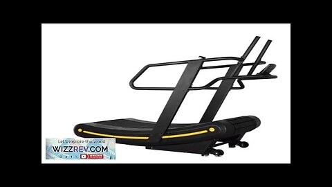 home curved treadmill without motor noiseless running for cardio exercise equipment gym Review