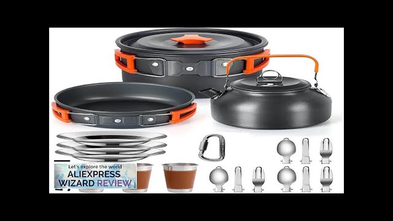 Camping Cooking Set Outdoor Aluminum Lightweight Equipment Camping Cookware Kit Review