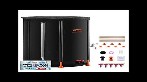 VEVOR Collapsible Rain Barrel 100 Gal Rain Catcher with Spigots and Overflow Review