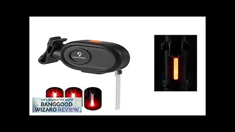 JOHORSE Bike Warning Taillight LED Streaming Red Light 300mAh Battery USB Rechargeable Review