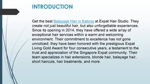 Get the best Balayage Hair in Katong