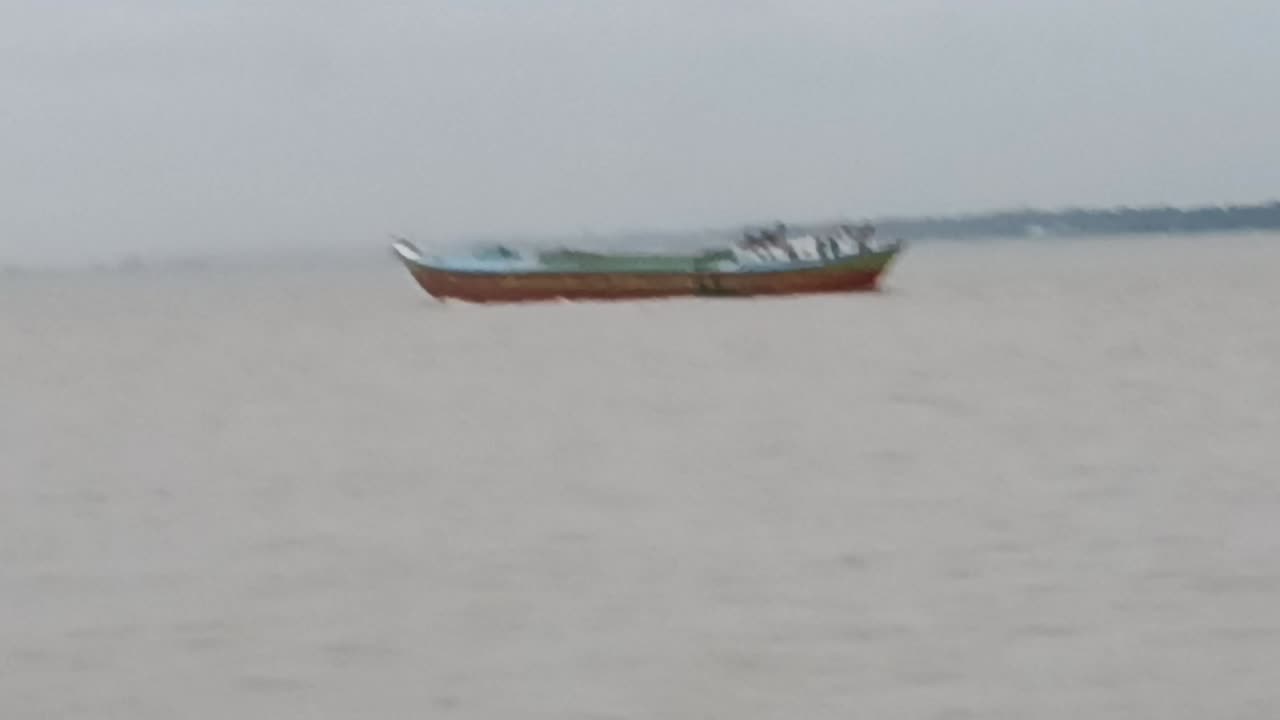 Nice moment in padma river