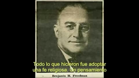 EL PODER DEL SIONISMO. DISCURSO DE BENJAMIN FREEMAN EN 1961, EN ESPAÑOL