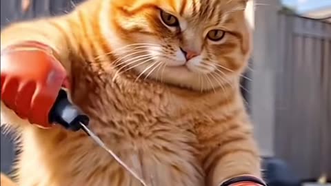 Chef Cat in Action – Hilarious Cooking Skills!"