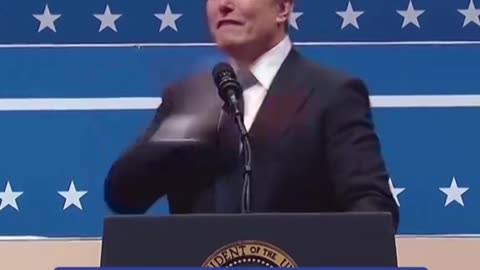 Elon Musk at the inauguration