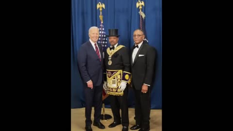 THEY ARENT HIDING IT ANYMORE BIDEN OPENLY BECOMES A MASTER MASON OF THE BLACK PRINCE HALL ORDER