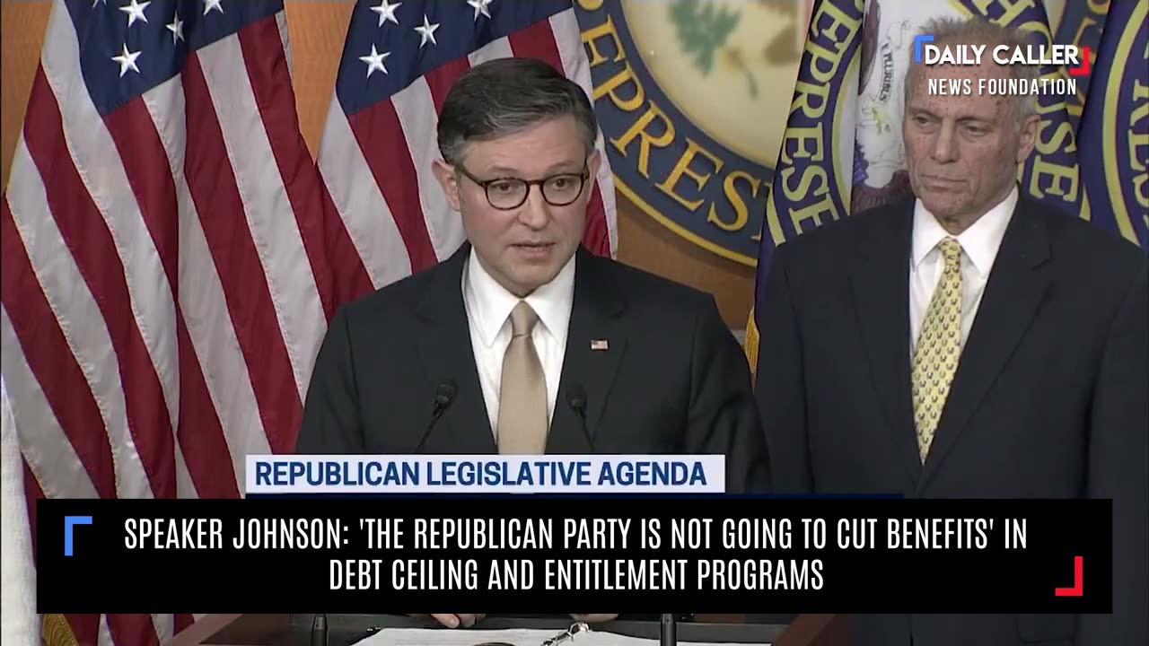 Speaker Johnson: 'The Republican Party Is Not Going to Cut Benefits' in Debt Ceiling