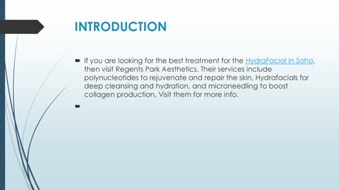 Get The Best HydraFacial in Soho.