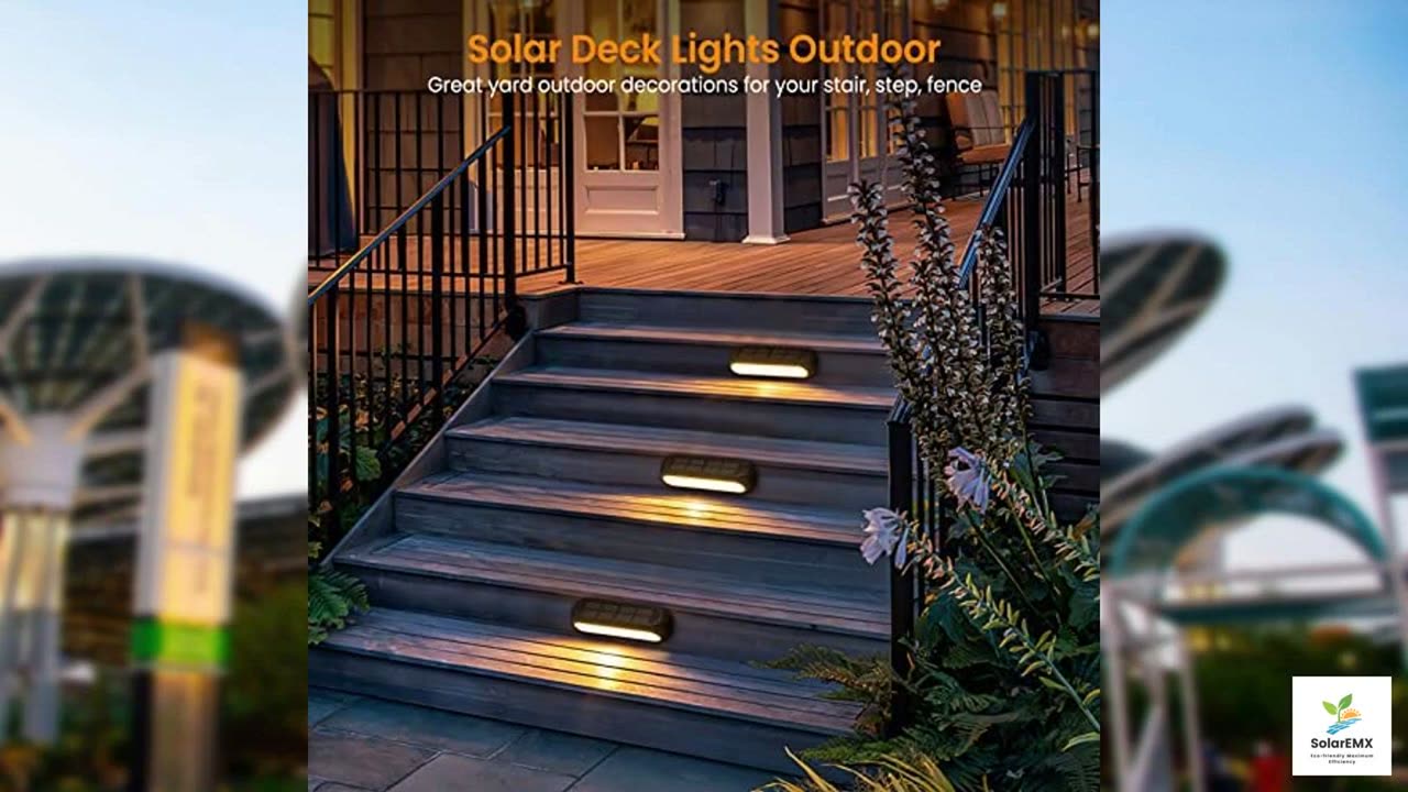 Ahaorigin Solar Outdoor Lights for Deck 4 Pack