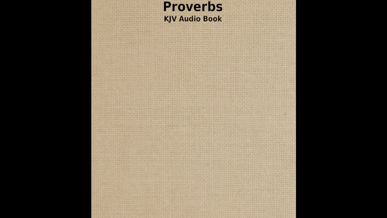 Proverbs - Ch 3 - KJV