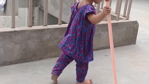 Child walking slomo