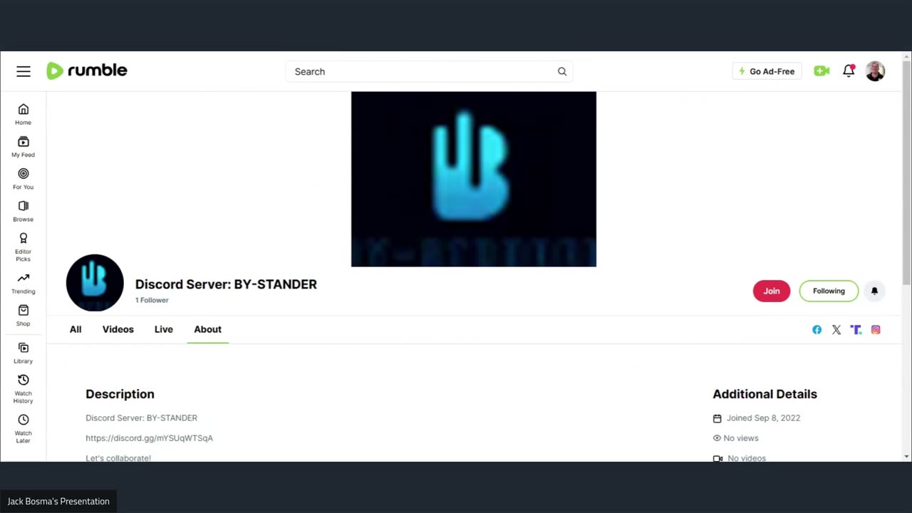 Discord Server: BY-STANDER
