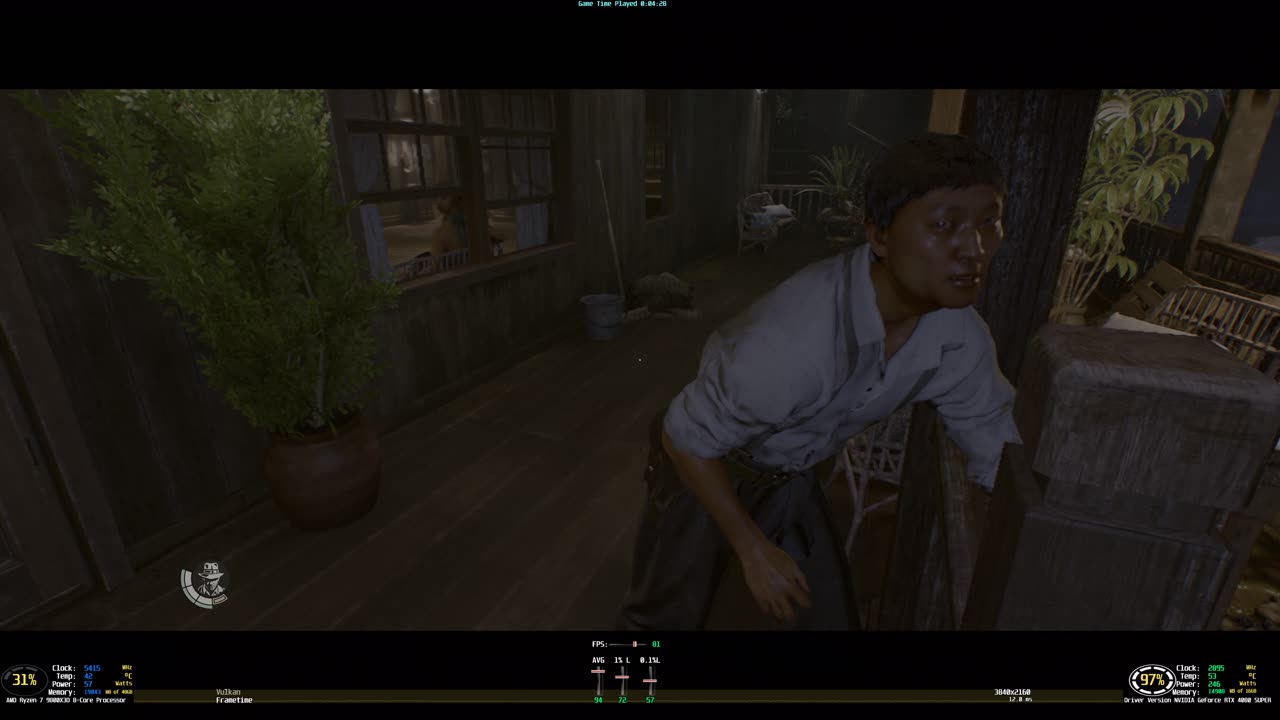 Indiana Jones and the Great Circle 4K HDR PC Sony Bravia 9 Rtx 4080 Super AMD 9800x3d