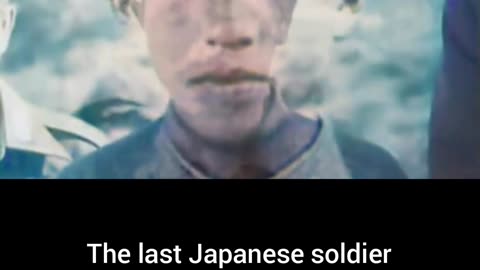 Last Japanese soldier to surrender Hiroo Onoda 29 years after WW2 #Colourized 🇯🇵 🤯 🎥