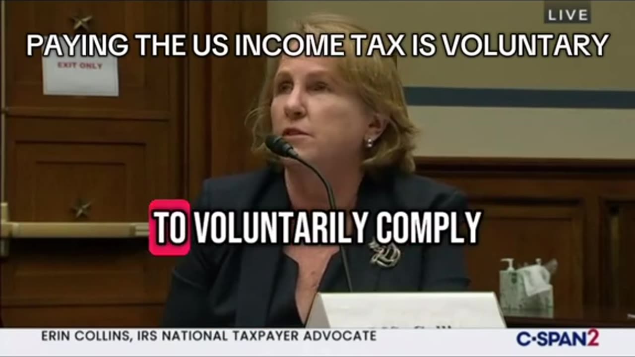 The U.S income tax is voluntary...