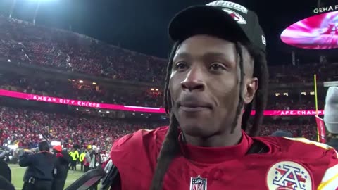 DeAndre Hopkins Emotional Response To Chiefs Win