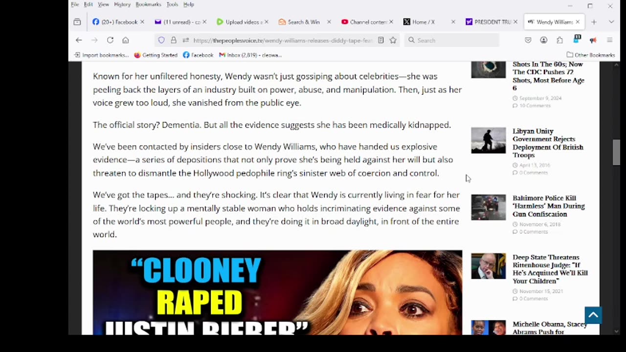 Wendy Williams Releases Diddy Tape Featuring George Clooney Raping Justin Bieber