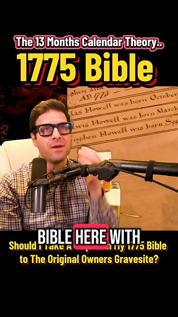 George Washington connection to my 1775 Bible!