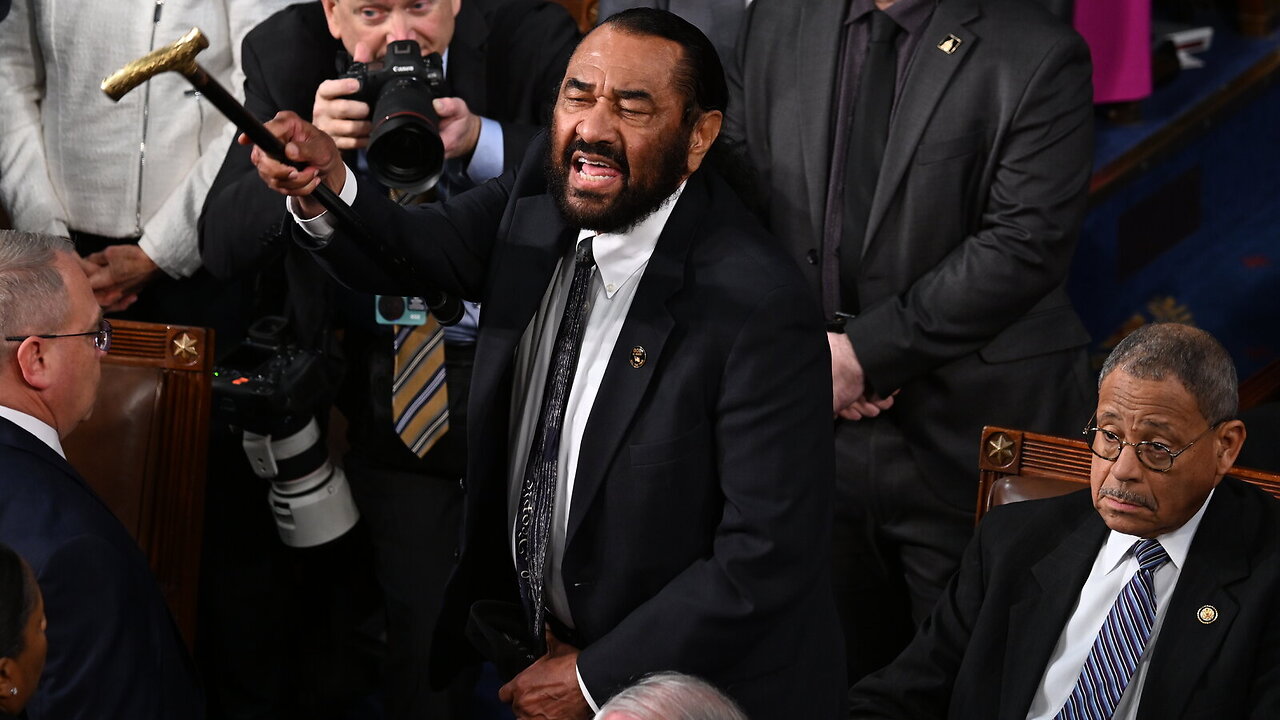 Al Green speaks after being escorted out of Trump's speech to Congress