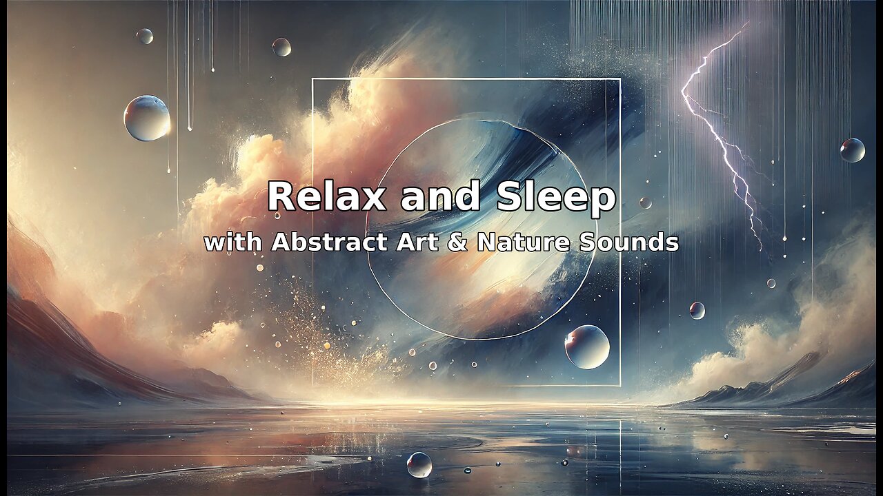 Abstract Painting in the Rain | Thunderstorm Ambience for Relaxation