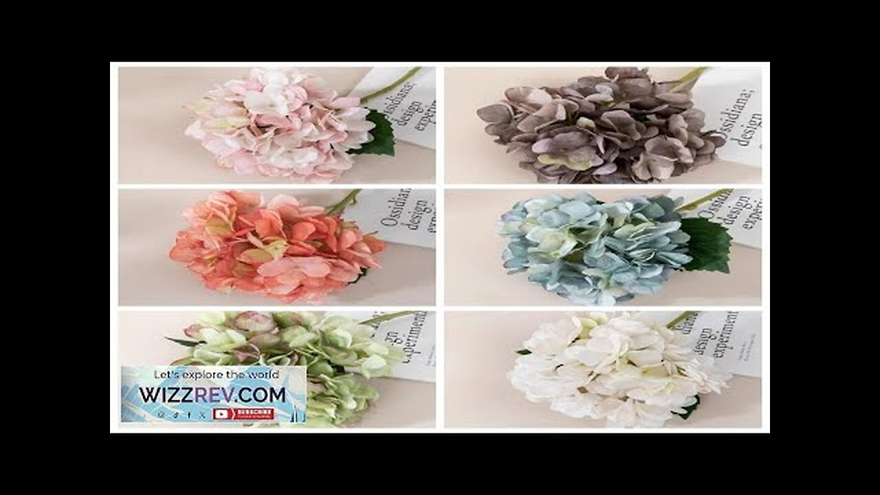 Artificial Flower Hydrangea Fake Flowers Family Party Birthday Valentine Hydrangea Wedding Review