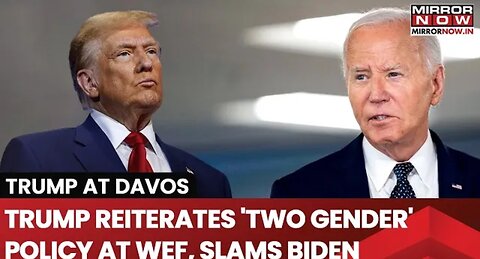 WEF Davos: Trump Reiterates 'Only Two Genders' Remark| Says 'Reversed Radical Policies' | Watch