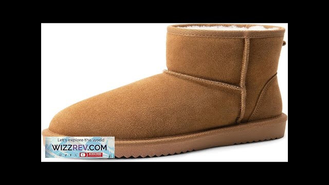 DREAM PAIRS Snow Boots for Women Genuine Suede Faux Fur Lining Classic Review