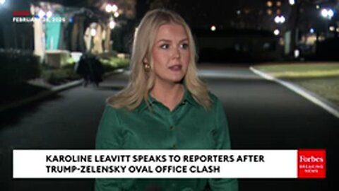 FULL GAGGLE: Karoline Leavitt Speaks To Reporters After Trump-Zelensky Oval Office Clash