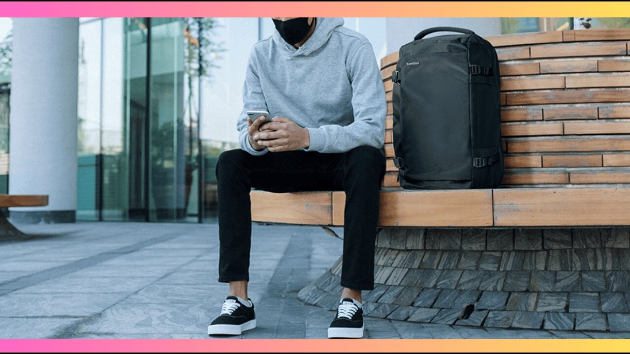 tomtoc Travel Backpack 40L, TSA Friendly Flight Approved