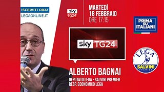 🔴 Interventi dell'On. Alberto Bagnai ospite a SkyTg24 - Economia (18.02.2025).