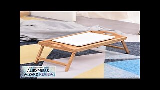 Portable Natural Bamboo Bed Tray Breakfast Laptop Desk Reading Gaming Desk Folding Review