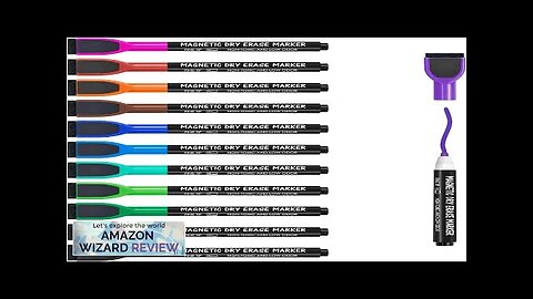 maxtek Magnetic Whiteboard Markers 12 Count Colorful Fine Tip Dry Erase Review