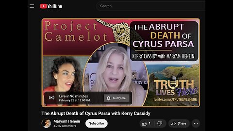 KERRY CASSIDY INTERVIEWED BY MARYAM HENEIN RE CYRUS PARSA