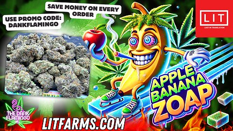 Apple Banana Dankness from Lit Farms! The Dank Flamingo Review!!