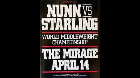 Marlon Starling vs Michael Nunn - Apr 14 1990 - Mirage Hotel, Las Vegas, Nevada