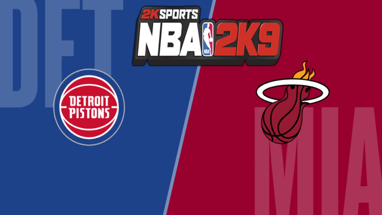 [PCSX2] NBA 2K9 Detroit Pistons vs Miami Heat Game! 🏀