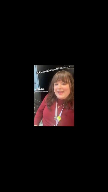 Man Wearing Woman-Face Is Warning ICE, If You Come Into His Classroom, You're Going To Get Hurt!