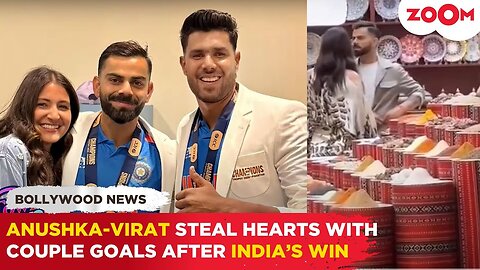Anushka Sharma & Virat Kohli serve MAJOR couple goals in Dubai after India’s Champions Trophy win
