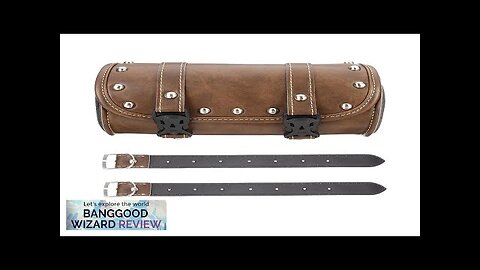 Leather Motorcycle Front Fork Tool bag For Harley/Softail/Sportster/Dyna Brown Review