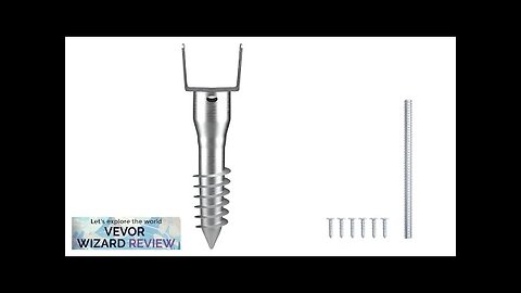 VEVOR No Dig Ground Anchor 1 Pack 3.94 x 2.76 x 27.56 Review