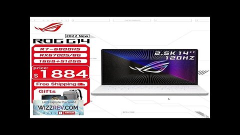 ASUS ROG Zephyrus G14 Gaming Laptop AMD Ryzen 7 6800HS 16GB 512GB Review