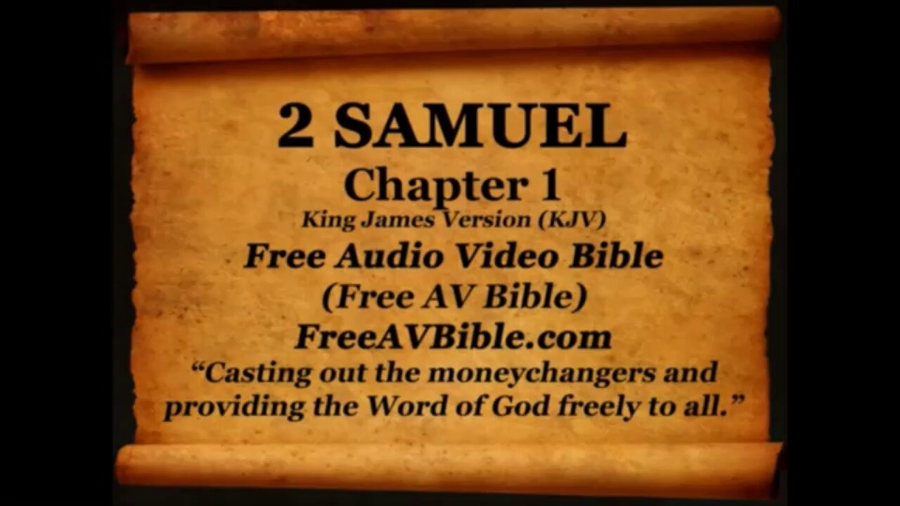 2 Samuel KJV read along audio bible with piano worship music in the background