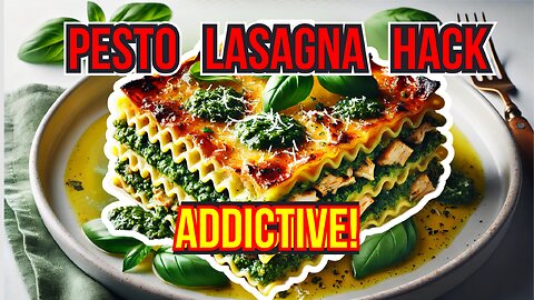 Pesto Lasagna with Chicken (The SECRET to the Most ADDICTIVE Lasagna!)